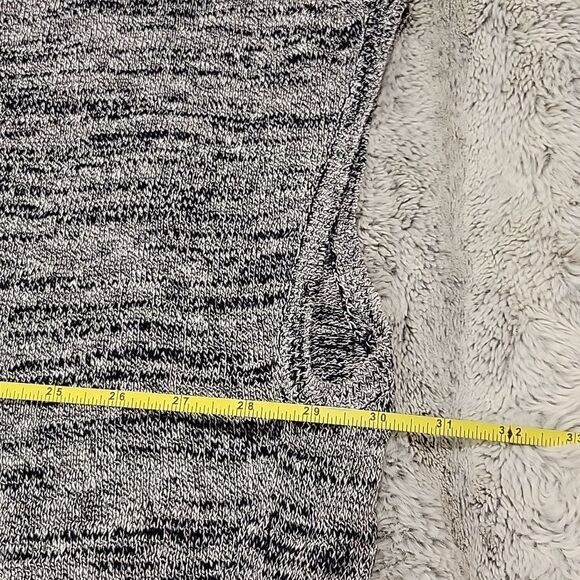 Pure Jill Elliptical Pullover Knit Top Black White Linen Blend, size 2X - Picture 6 of 9